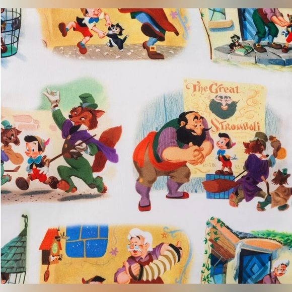 LOUNGEFLY  Disney Parks Mini Backpack Disney 100 YRS Celebration Pinocchio 1940 - Picture 6 of 16